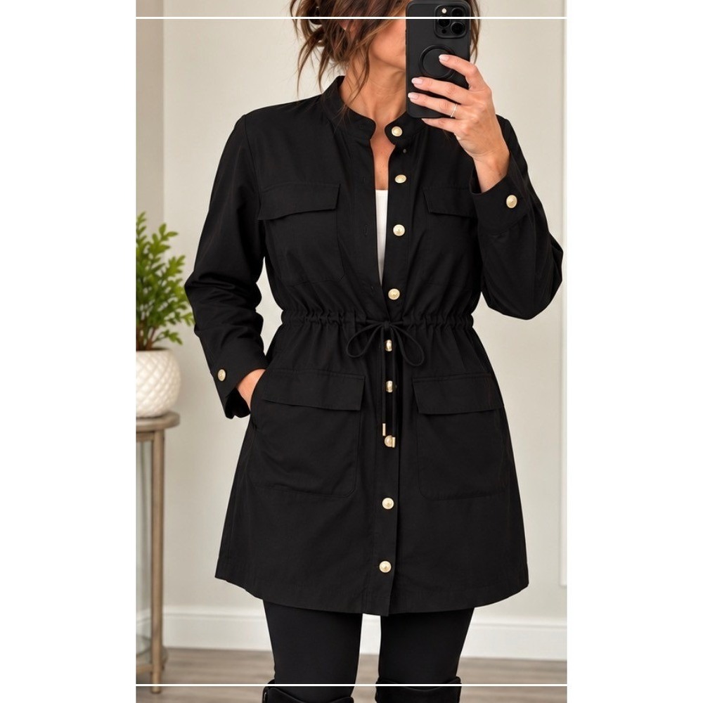 Anne Klein Lightweight Utility Jacket XL, mid-length, perfect for Fall NWOT